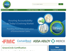 Tablet Screenshot of greencirclecertified.com